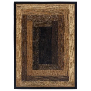 Mid Century Modern Black Beige Area Rug 3X5 Soft Durable Machine Made - Picture 1 of 10