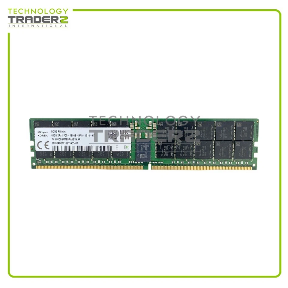 HMCG94MEBRA121N Hynix 64GB PC5-38400 DDR5-4800GHz ECC 2Rx4 Memory Module - Image 1 of 1