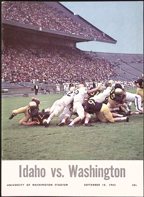 1963 Idaho vs Washington U of Washington Stadium Official Football Program - Image 1 of 3