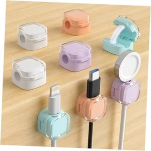 Magnetic Cable Clips, Adjustable Cord Holder 8-Pack Crystal Multicolor - Afbeelding 1 van 7