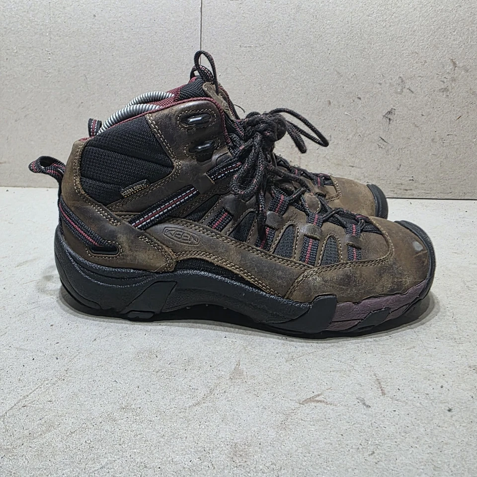Keen Targhee II Mid Waterproof Damen Leder Wander Camping Stiefel Braun UK5,5 - Bild 1 von 4