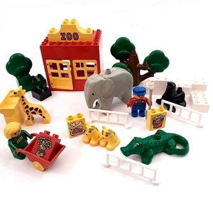 Lego Duplo Mini Zoo Bundle Sea Lion Giraffe Crocodile Elephant + Zoo Keepers - Picture 1 of 9