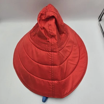Vintage Atlantis Souwester Hat Size M Red Weather Gear Waterproof Wide Brim - Image 1 of 4