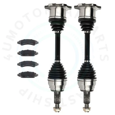 Eje delantero CV + pastillas de freno de cerámica para Chevrolet Silverado 1500 4,3 L 2008-2015 Foto 1 de 4