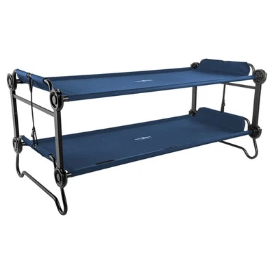 Berços de acampamento portáteis Disc-O-Bed XL conversível ao ar livre 2 pessoas, azul marinho (usado) - Imagem 1 de 4