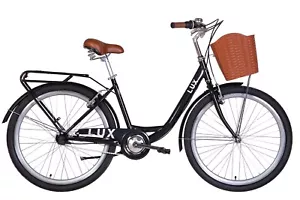 Fahrrad Trekking City Damen 26" Stadt Gepäckträger Aluminium Schwarz RH 43 cm - Bild 1 von 1