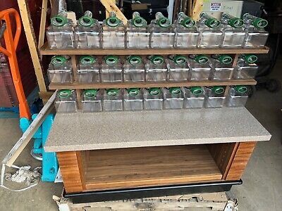 UCD Bulk Powder Spice Herb Store Display With 27 Trade Fixtures Inversion Bins • 1,650$