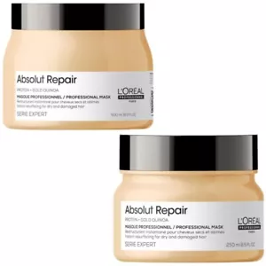 L'Oreal Serie Expert Absolut Repair Lightweight Golden Mask 250ml & 500ml - Picture 1 of 18