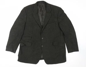 Marks and Spencer Mens Green Jacket Blazer Size 46 Button - Picture 1 of 10