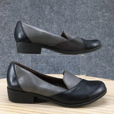 Natural Soul Zapatos Mujer 7.5M Gris Negro Vovo Mocasín Sin Cordones Informal Comodidad Foto 1 de 4