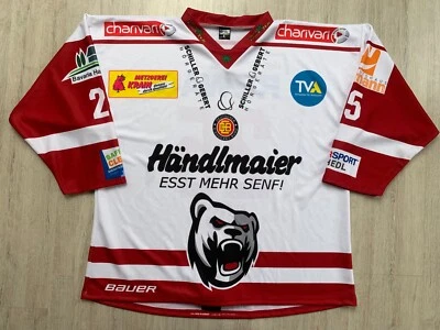 Jung Eisbären Regensburg Game Worn Eishockey Trikot Hockey Jersey #25 Levin Vöst - Bild 1 von 4
