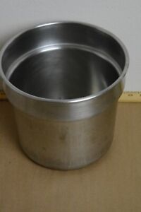 Commercial Stainless Steel Round 9" Diameter Vegetable/Soup Inset Steam Table