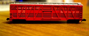 Atlas 3541 50' Stock Cattle Car Burlington Rd #50518 CB&Q N-Scale Great Shape! - Picture 1 of 4