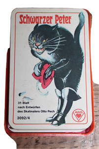 old black Peter card game 31 sheets Otto bad luck PIX, ACE art.3092/4