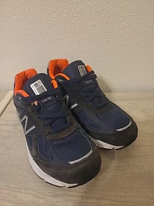 New Balance 990v4 Women’s Navy Blue Orange Made In USA Size 7 *No Insoles* - Picture 1 of 6