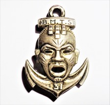 Insigne 31è B.M.T.S tirailleurs indochine marine extrème orient 39-45 en argent