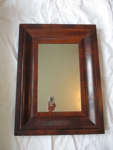 Crotch Mahogany Ogee Frame for Mirror or Art Circa 1830-1840 Cover
