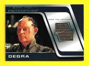 2005 Star Trek Enterprise Season 4 From the Archives Costume Card C9 Degra 