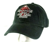 Salem Avalanche 1995 2004 10 Year Anniversary Black Red Baseball Cap Adjustable