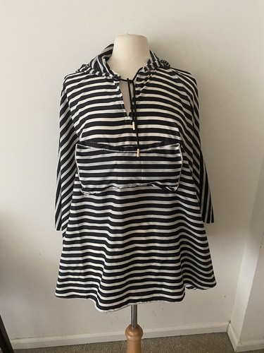 Kate Spade Rio de Janeiro poncho con cappuccio in nylon confezionabile taglia unica