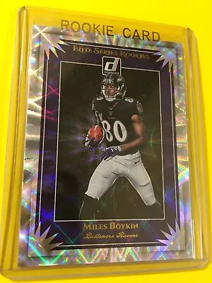 🔥🔥2019 Panini Donruss MILES BOYKIN Elite Series Rookies #ESR-26 Ravens - Image 1 of 2