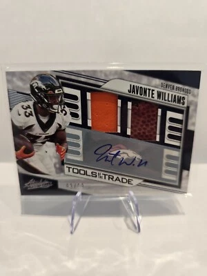 javonte Williams Auto Patch /99 TOTT-JW Denver Broncos - Image 1 of 2