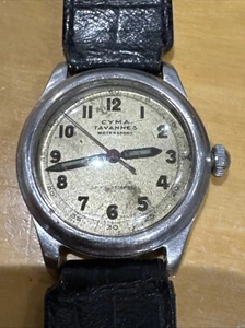 Cyma Tavannes Watersports All Steel Mens Watch For Service - Picture 1 of 4