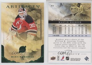 2010-11 Upper Deck Artifacts Emerald /50 Martin Brodeur #93 HOF