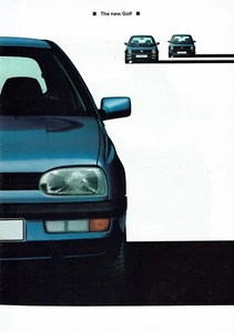 Volkswagen The New Golf MK3  Brochure 1992 - Picture 1 of 3