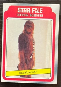 1980 Topps Star Wars Empire Strikes Back Chewbacca Star File Card #5 - Bild 1 von 2