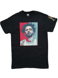 New, J Cole Black Adult Large Unisex Fan Made T-shirt - Picture 1 of 2