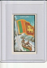 1963 Topps Midgee Flags #13 Ceylon