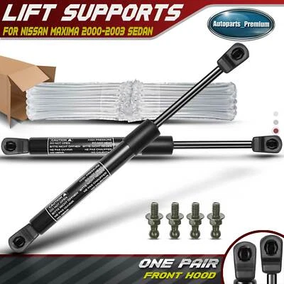 2x Soportes de elevación del capó delantero Amortiguadores Puntales para Nissan Máxima 2000-2003 654702Y910 Foto 1 de 4