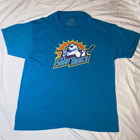 Orlando Florida Solar Bears Teal Graphic Print Enemy Ink T-Shirt - Mens Large Cover