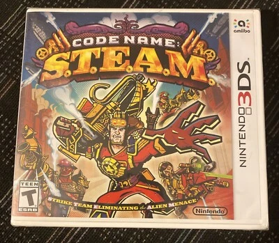 Code Name S.T.E.A.M. (Nintendo 3DS, 2015) STEAM 3DS New Factory Sealed OOP - Image 1 of 3