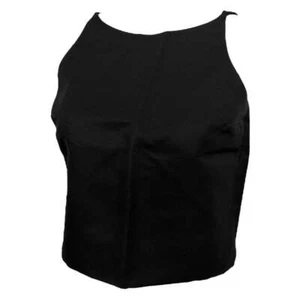 Gucci By Tom Ford S/S 2001 Black Silk Open Back Crop Top - Picture 1 of 6