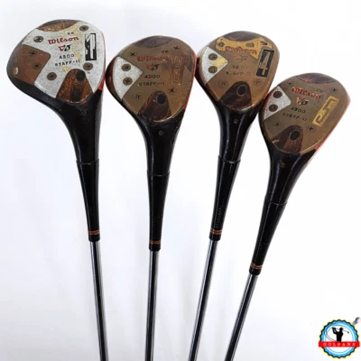 Vintage Wilson Staff-II 4300 Strata Block Wood Set 1,3,4,5 Regular Steel RH Fair - Image 1 of 4