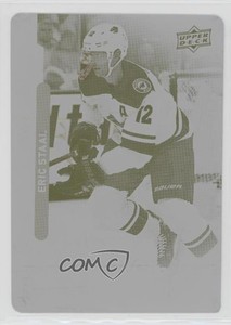 2018-19 Upper Deck MVP Printing Plate Yellow 1/1 Eric Staal #80 0bo