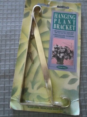 Soporte para plantas colgantes AmerTac dorado 8" nuevo en paquete Foto 1 de 2