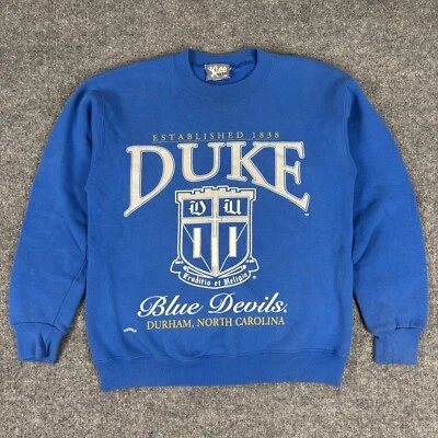 Sudadera De Colección Duke University Lee Talla Mediana Cuello Redondo Foto 1 de 4