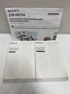 Sony STR-DH740 Multi Channel AV Receiver Operating Instructions **MANUALS ONLY** - Picture 1 of 3