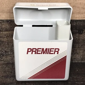 Vintage Premier Cigarette Case Plastic Flip Top Box w/Lighter Holder (Empty) - Picture 1 of 9