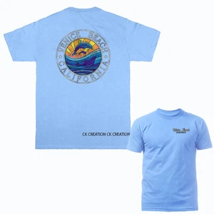 Camiseta gráfica Sunshine & Waves Dolphin Venice Beach California Los Ángeles - Imagen 1 de 13