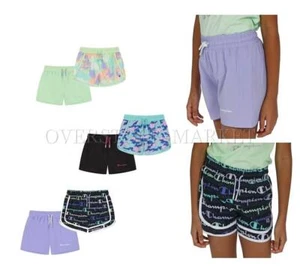 NEW! GIRL'S CHAMPION 2 PACK SOFT STRETCH COMFORT PULL ON SHORT! UPF 30 VARIETY - Picture 1 of 7
