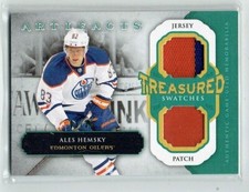 13-14 UD Upper Deck Artifacts Treasured Swatches  Ales Hemsky  /36  Jersey-Patch