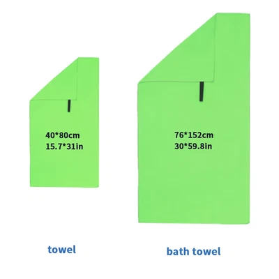 Toalha de secagem rápida macia 40x80cm perfeita para esportes e atividades ao ar livre na praia NOVA - Imagem 1 de 4