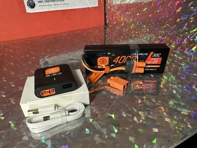 NEW Spektrum Smart G2 7.4v 2S 4000mah Hardcase LiPo Battery & Charger 22S Sprint - Image 1 of 3