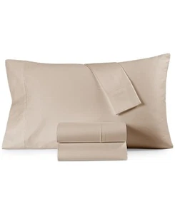 Hotel Collection 525 Thread Count Egyptian Cotton 4-Pc. Tan Sheet Set, King - Picture 1 of 5