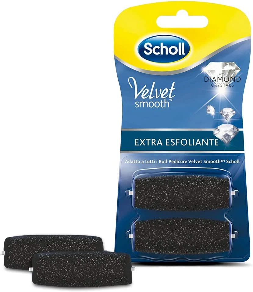 Scholl Velvet Smooth 2 Ricambi Con Cristalli Di Diamante per Il Roll Profession