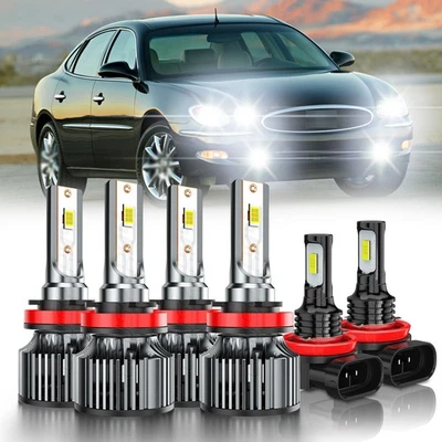 Combo de faros antiniebla de haz alto bajo 6000 k LED para Buick Allure 2005-2010 Foto 1 de 4